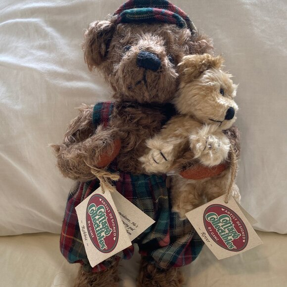 Ganz Cottage Collectibles Mohair Bear Robbie with Rover 1996 Artist MARY HOLSTAD - Picture 6 of 10